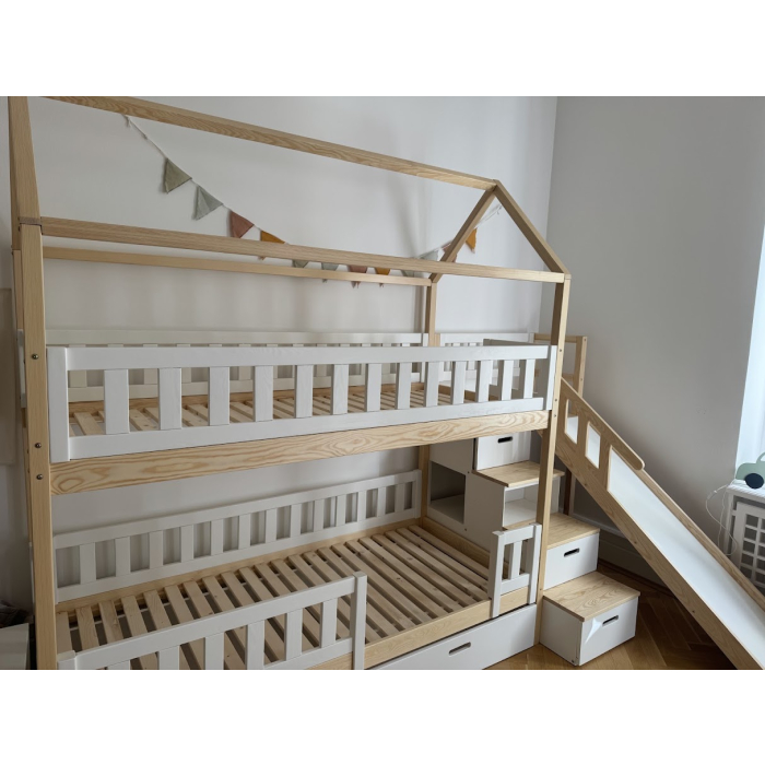 Instagram Etagenbett mit Treppe und Rutsche